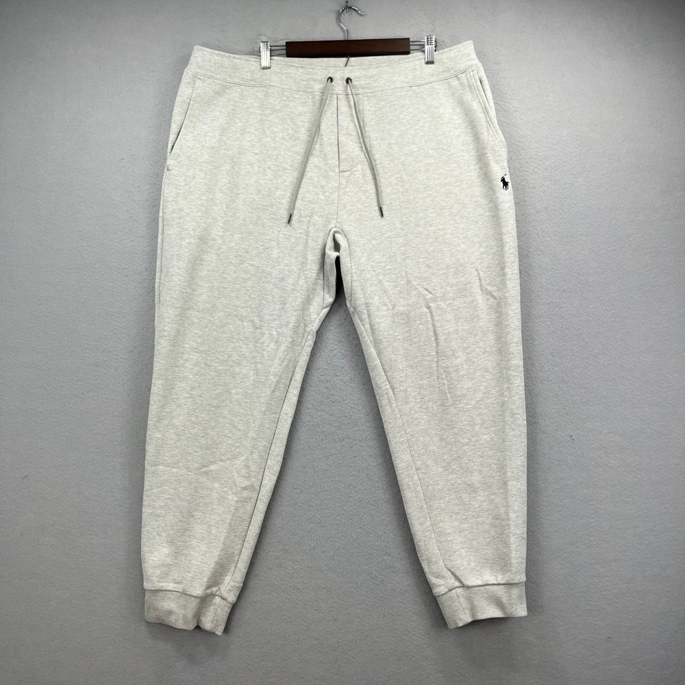 Polo Ralph Lauren Sweatpants Mens XLT Grey Jogger Blue Pony Lounge Sweats Casual